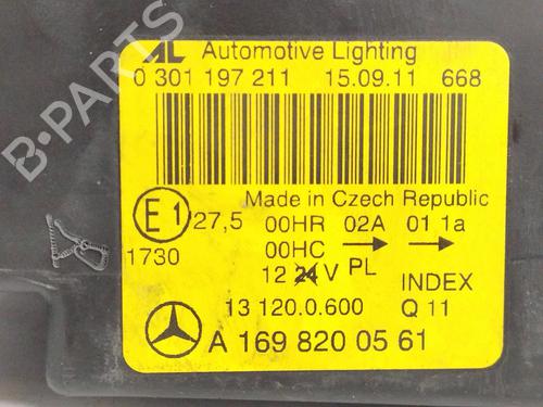 Left headlight MERCEDES-BENZ A-CLASS (W169)  | BP10715205C28 