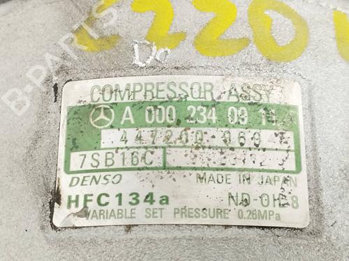 AC compressor MERCEDES-BENZ E-CLASS (W210) E 240 (210.061) | BP10734559M34 