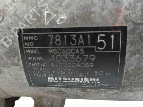 AC compressor MITSUBISHI LANCER VIII Sportback (CX_A) 1.5 Bifuel | BP21138619M34 