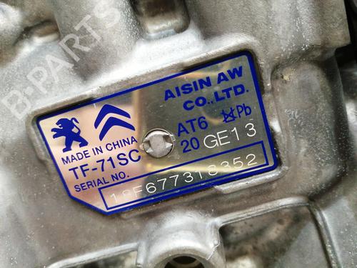 Gearbox PEUGEOT 2008 I (CU_) 1.2 THP 110 / PureTech 110 | BP10180038M3 