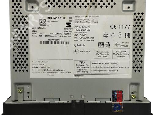 Radio SEAT IBIZA IV (6J5, 6P1) 1.2 TSI | BP16635502E6