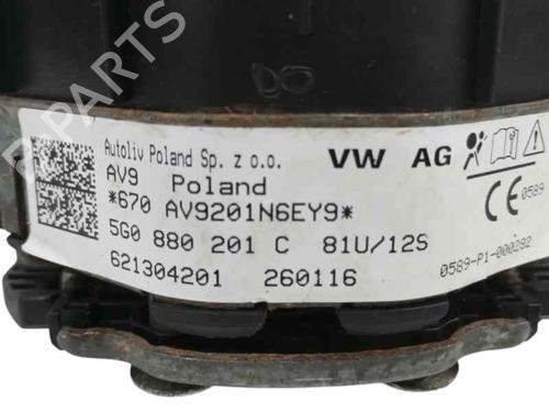 Driver airbag VW GOLF VII (5G1, BQ1, BE1, BE2) 2.0 TDI | BP23960713C9 