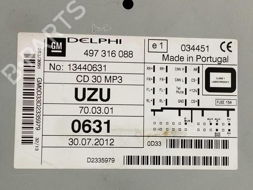 Radio OPEL CORSA D (S07) 1.3 CDTI (L08, L68) | BP12942495E6 