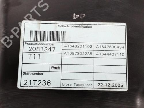 Rear right window mechanism MERCEDES-BENZ M-CLASS (W164) ML 300 CDI 4-matic (164.121) | BP12428082C25 