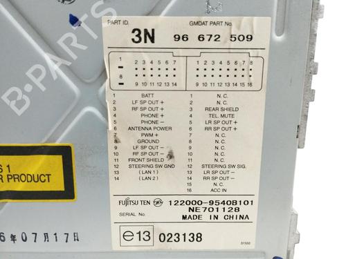 Radio CHEVROLET CAPTIVA (C100, C140)  | BP17775388E6 