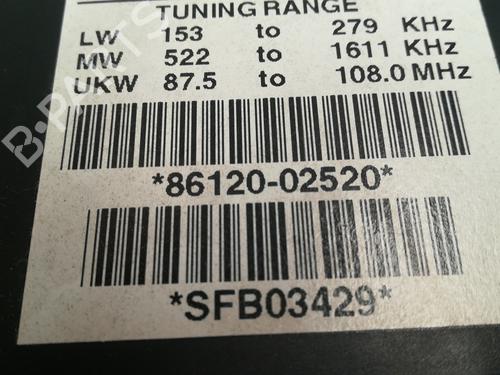 Radio TOYOTA AURIS (_E15_)  | BP13028871E6 