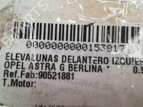 Front left window mechanism OPEL ASTRA G Hatchback (T98)  | BP9353487C22 