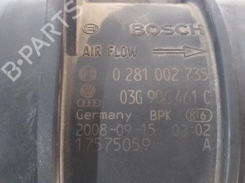 Mass air flow sensor VW GOLF VI (5K1) 2.0 TDI | BP10750728M95
