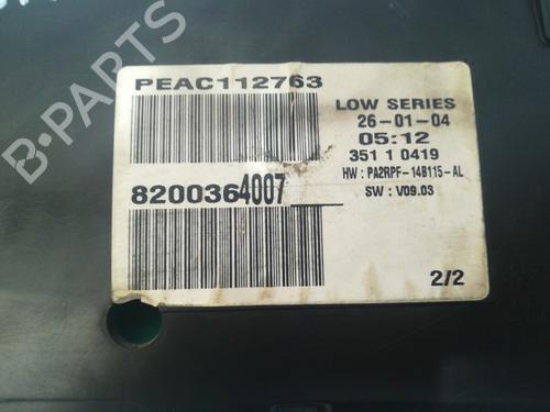 Instrument cluster RENAULT MEGANE II (BM0/1_, CM0/1_)  | BP9348098C47 