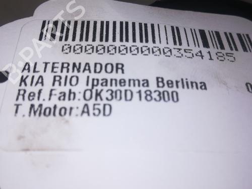 Alternator KIA RIO I Hatchback (DC) 1.5 16V | BP13118280M7 