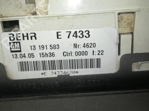 Climate control OPEL MERIVA A MPV (X03)  | BP9357812I5 