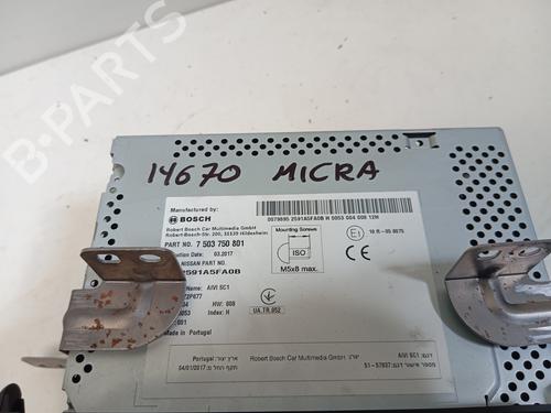 Display monitor NISSAN MICRA V (K14) | BP24801129C48