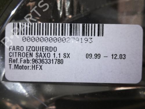 Left headlight CITROËN SAXO (S0, S1) 1.1 X, SX | BP15658611C28 