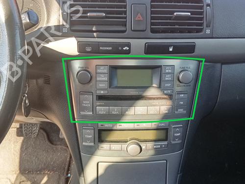 Used Radio TOYOTA AVENSIS (_T25_) 2.2 D-4D (ADT251_, ADT251R) (150 hp) 28484396