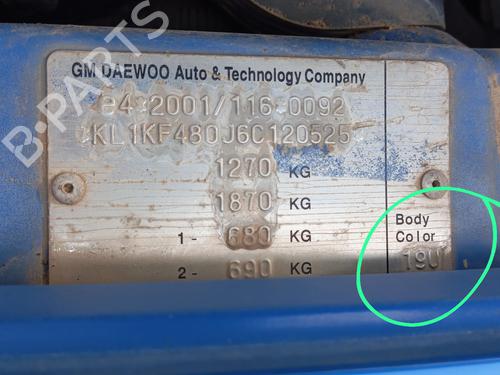 Front left window mechanism CHEVROLET MATIZ (M200, M250)  | BP16468832C22 