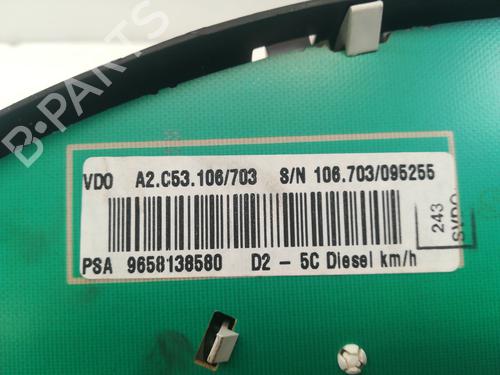 Instrument cluster PEUGEOT 407 (6D_) 2.0 HDi 135 (6DRHRH, 6DRHRE, 6DRHRG, 6DRHRJ) | BP9354727C47 