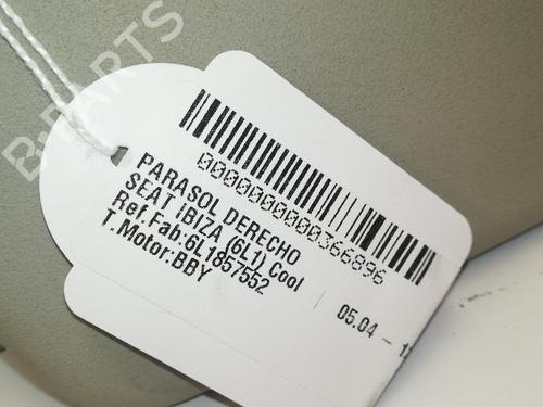 Right sun visor SEAT IBIZA III (6L1)  | BP15518975I2 