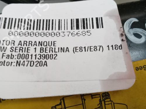 Starter BMW 1 (E87) 118 d | BP15774178M8