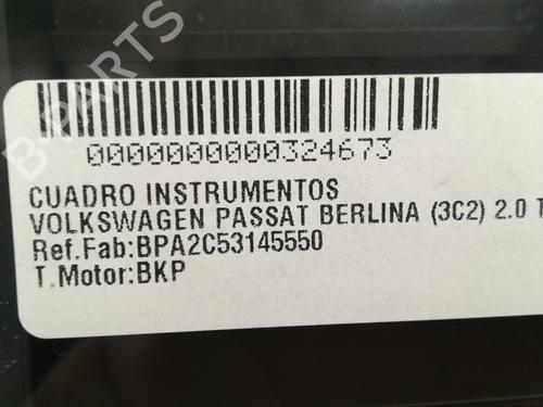 Instrument cluster VW PASSAT B6 (3C2) 2.0 TDI | BP12291073C47 