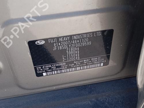 Tailgate lock SUBARU OUTBACK (BS) | BP36077468C101 - Image 11