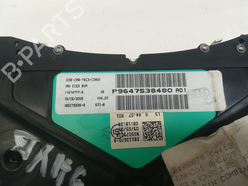 Instrument cluster PEUGEOT 307 (3A/C)  | BP9348238C47 