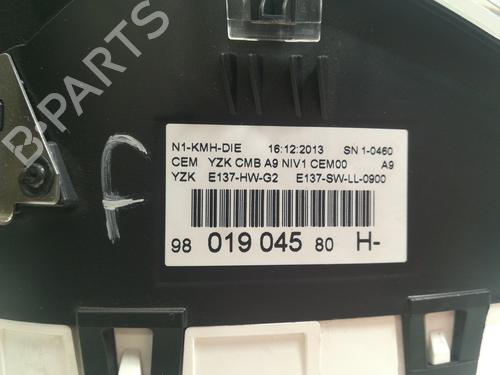 Instrument cluster PEUGEOT 208 I (CA_, CC_) 1.4 HDi | BP9358882C47 