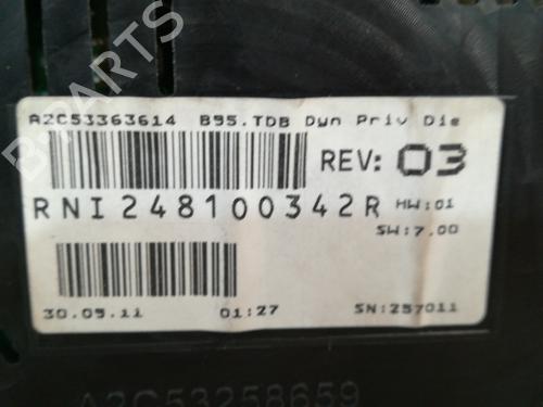 Instrument cluster RENAULT MEGANE III Grandtour (KZ0/1)  | BP15405147C47 