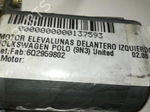 Left front window motor VW POLO (9N_, 9A_) 1.2 | BP9350726E21 