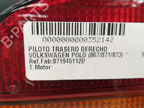Right taillight VW POLO II (86C, 80)  | BP12950615C35 