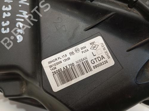 Left headlight NISSAN MICRA III (K12) 1.2 16V | BP9358762C28 