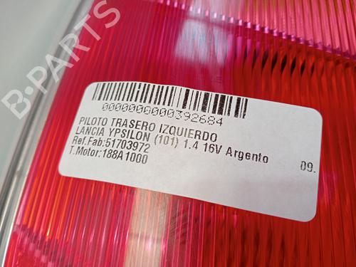 Left taillight LANCIA YPSILON (843_) 1.4 16V (843.AXC11, 843.AXC1B, 843.AXC1A) | BP17072922C34 