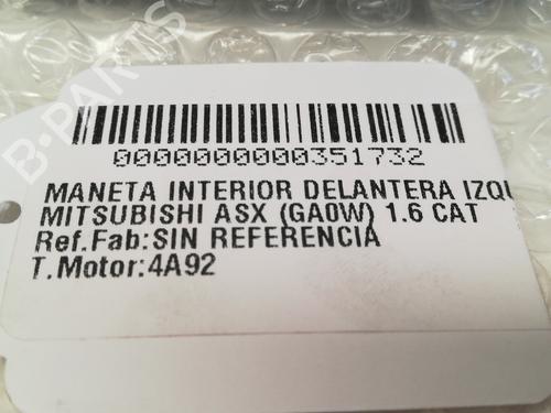 Front left interior door handle MITSUBISHI ASX (GA_W_)  | BP12943380I13 