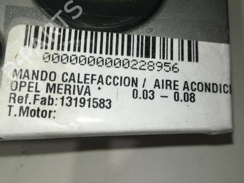 Climate control OPEL MERIVA A MPV (X03)  | BP9357812I5 