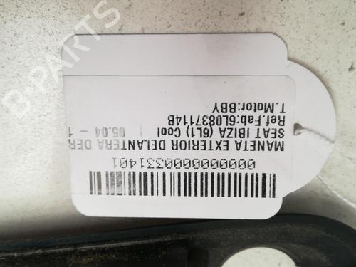 Front right exterior door handle SEAT IBIZA III (6L1)  | BP13021006C129 