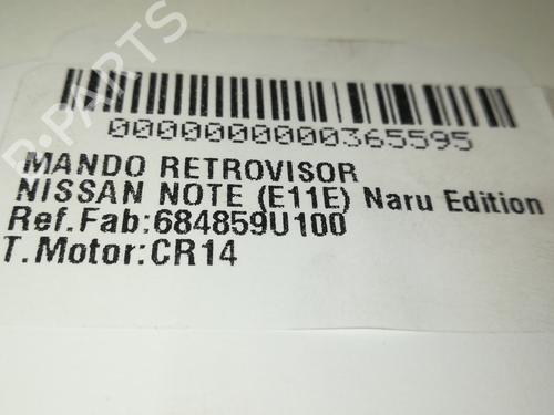 Mirror switch NISSAN NOTE (E11, NE11) 1.4 | BP13888713I25 