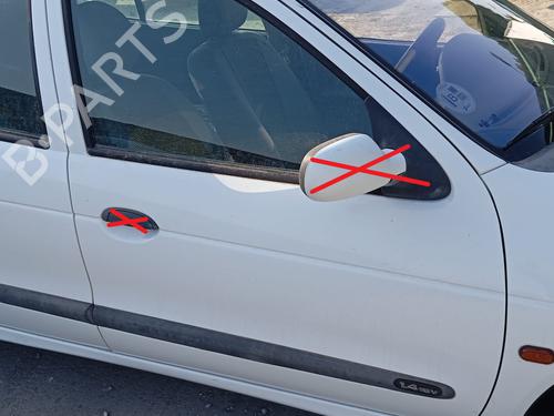 Right front door RENAULT MEGANE I (BA0/1_) 1.4 16V (BA0D, BA1H, BA0W, BA10) BP28478085C3