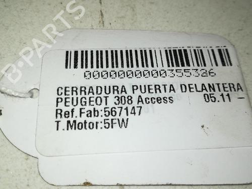 Front right lock PEUGEOT 308 I (4A_, 4C_)  | BP13384768C97 