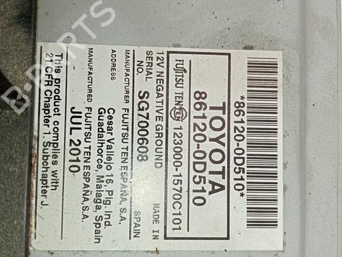 Radio TOYOTA YARIS (_P9_) 1.33 VVT-i (NSP90_, NSP90R) | BP12285758E6 