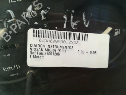 Instrument cluster NISSAN MICRA II (K11)  | BP9348257C47 