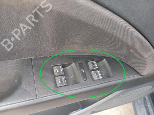 Used Left front window switch SEAT LEON (1P1) [2005-2013]  28703876