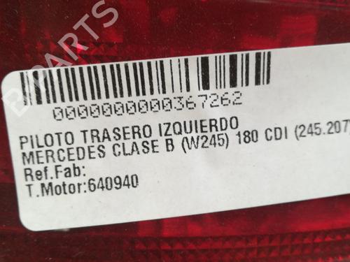 Left taillight MERCEDES-BENZ B-CLASS Sports Tourer (W245) B 180 CDI (245.207) | BP15412357C34 