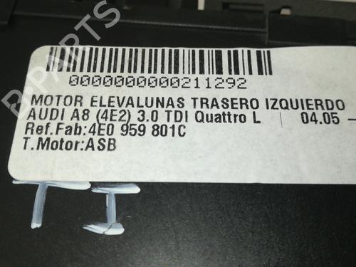 Left rear window motor AUDI A8 D3 (4E2, 4E8) 3.0 TDI quattro | BP9356677E23 