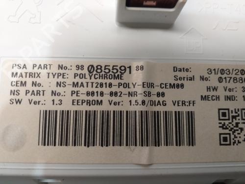 Instrument cluster PEUGEOT 208 I (CA_, CC_)  | BP25051014C47 