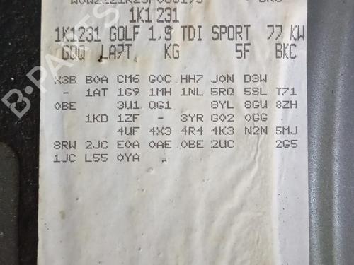 Rudehejsemekanisme Højre foran VW GOLF V (1K1)  | BP30963333C23 