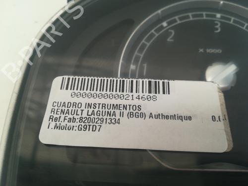 Instrument cluster RENAULT LAGUNA II (BG0/1_) 2.2 dCi (BG0F) | BP9357126C47 