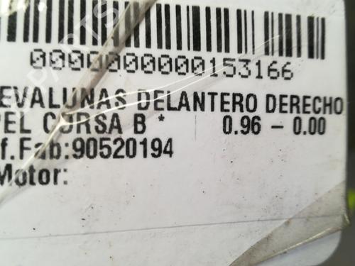 Front right window mechanism OPEL CORSA B (S93)  | BP9353418C23 
