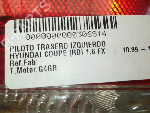 Left taillight HYUNDAI COUPE I (RD) 1.6 16V | BP13110936C34 