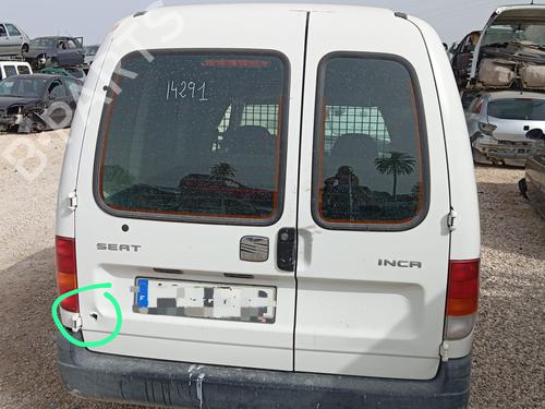 Used Left tailgate SEAT INCA (6K9) 1.4 i (60 hp) 16992108