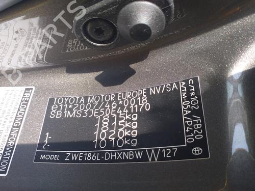 Rear left exterior door handle TOYOTA AURIS (_E18_) 1.8 Hybrid (ZWE186_, ZWE186R) | BP13547613C130