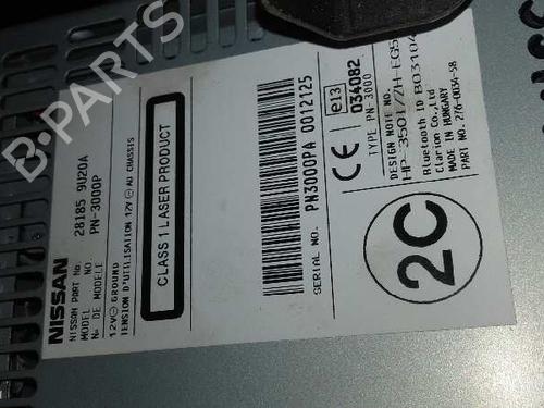 Radio NISSAN NOTE (E11, NE11)  | BP9351503E6 